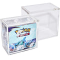 Customized Modern Eco-Friendly Clear Acrylic Display Case for Booster Box with 5+8mm Premium 8 Magnetic Top Home Desktop