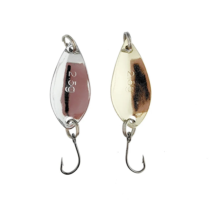 Gulang Metal Fishing Spoon 30mm 2.5g 3.5g 5g Peche Leurre Souple Fishing Spoon Blanks Diamond Shaped Horse Mouth Sequins