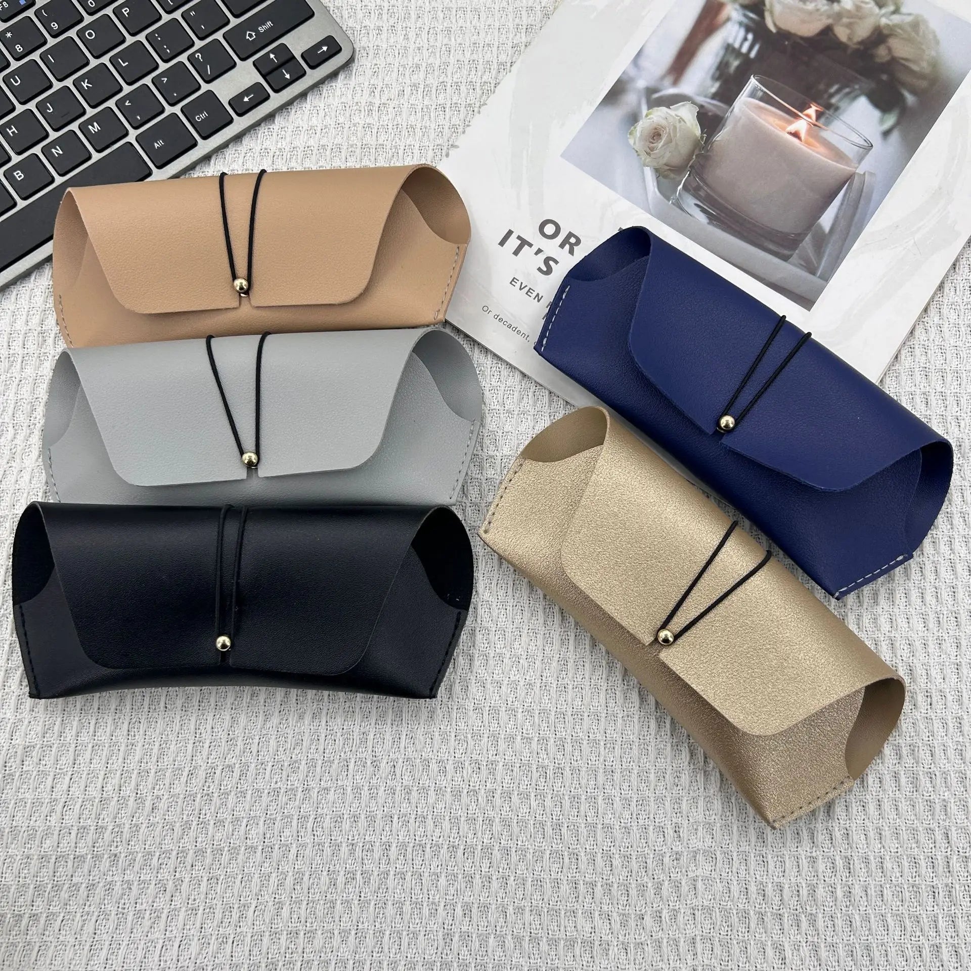 Custom Logo Luxury Popular Black White Glasses Packaging Paper Box Sunglasses Case Set Stock Eyeglasses Case & Bag