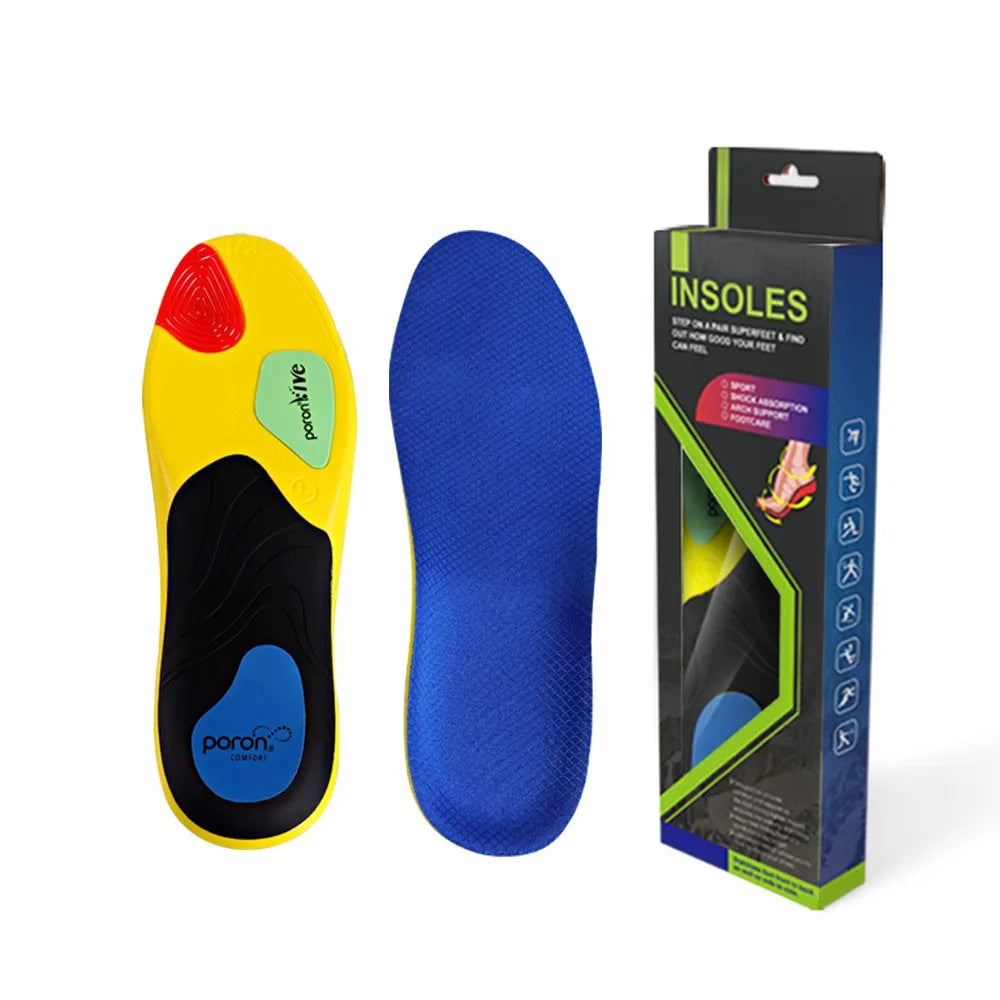 2024 New Product Sport Poron High-elastic Shock-absorbing Sheet Arch Support  Insoles Interlayer Anti-odor Insoles