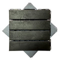 Plastic Interlocking Deck Tiles 12"x12" Waterproof Tiles for  Balcony or Terrace