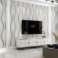 NEW Water Ripple Gray Deer Skin Velvet Wallpaper Modern Minimalist Living Room Bedroom TV Background Wall Wallpaper