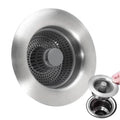 SUS 304 Stainless Steel Sink Stopper Kitchen Drain Anti-Odor Anti Clogging Kitchen Sink Drain Strainer and Stopper Combo