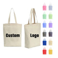 Promotional Personalized Reusable Blank Plain Cotton Canvas Shopping Custom Printed Logo Tote Bags