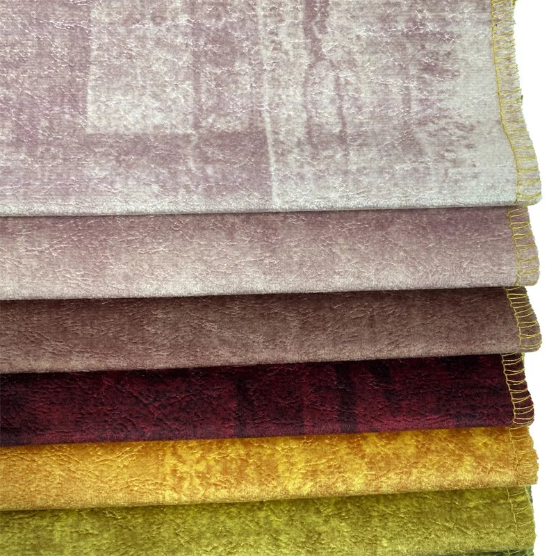 100% Polyester Printed Knitted Microfiber Plain Breathable Sofa Cushions Fabric for Upholstery Home Textile Toy Use