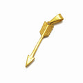 2024 New Summer Jewelry Fashion Charm Stainless Steel Arrow Shape Pendant Men Gift Jewelry 18K Gold Plated