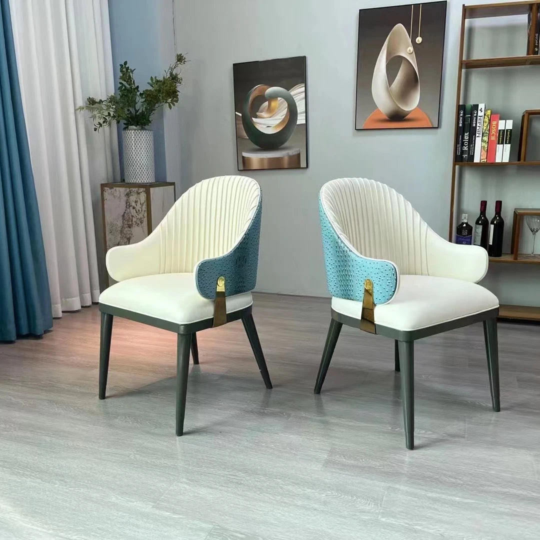 New Design Hotel Stainless Steel Legs Dining Chair Foshan Furniture Factory Produces Wholesale Luxury Chair