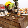 Rustic Brown Wooden Wood Grain Table Cover Tablecloth Waterproof PE Plastic Barn Themed Party Birthday Decoration for Ramadan
