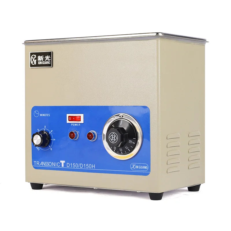D150H 150W Double Head Ultrasonic Cleaning Machine for Ring Bracelet Glasses Washing Portable 3L Jewelry Ultrasonic Cleaner
