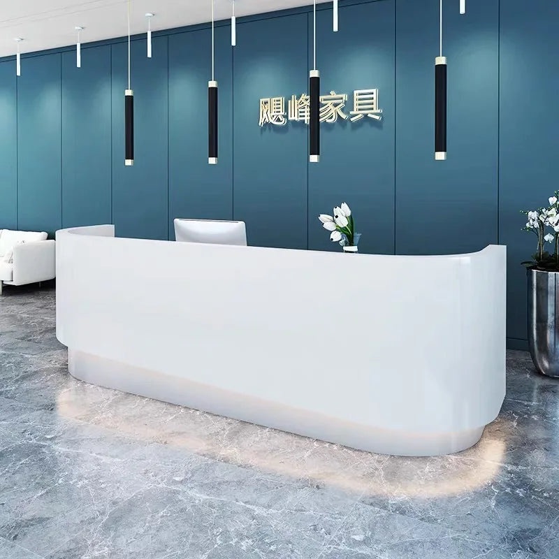 QTZ46 Small Reception Desk Modern Commercial Office Furniture Hotel Lobby Front Desk
