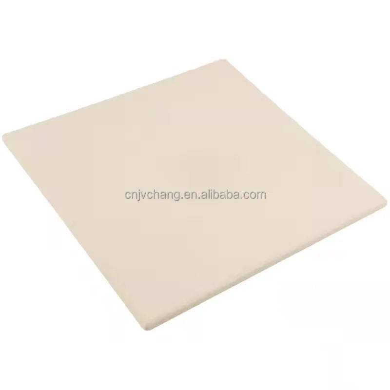 Factory Sale Rectangle Round Shape Cordierite Baking Pizza Stone Fire-Resistant Oven Wood Ceramic Pizza Pan with Custom Logo