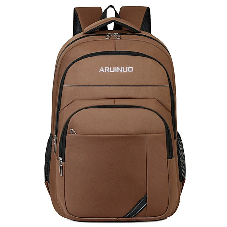 Casual Hiking Outdoor Fashion Men Black Low Semple College Bags Student Backpacks