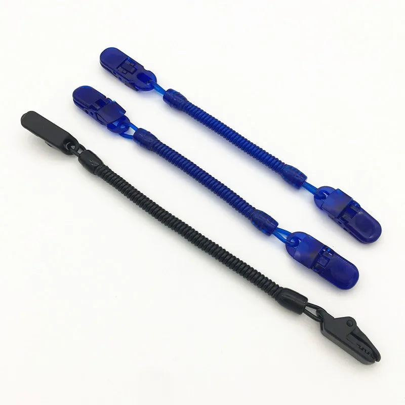 Cap Retainer Sport Cap Clips Coiled Cord Hat Strap Cord Retainers Cap Flexible Hat Clip for Outdoor Fishing