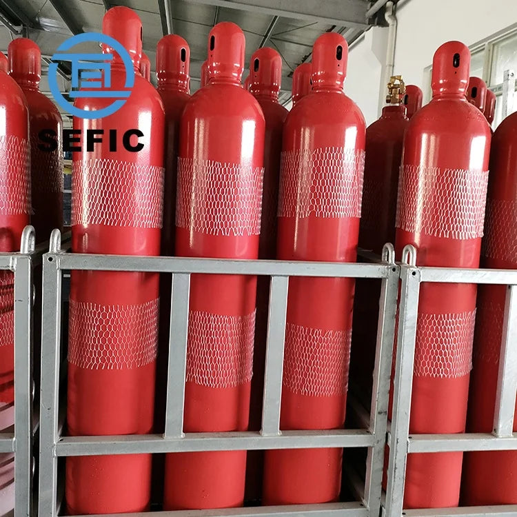 ENISO9809-1 Standard 68L 150Bar Gas Cylinder Carbon Dioxide CO2 Cylinder Fire Extinguisher System Use