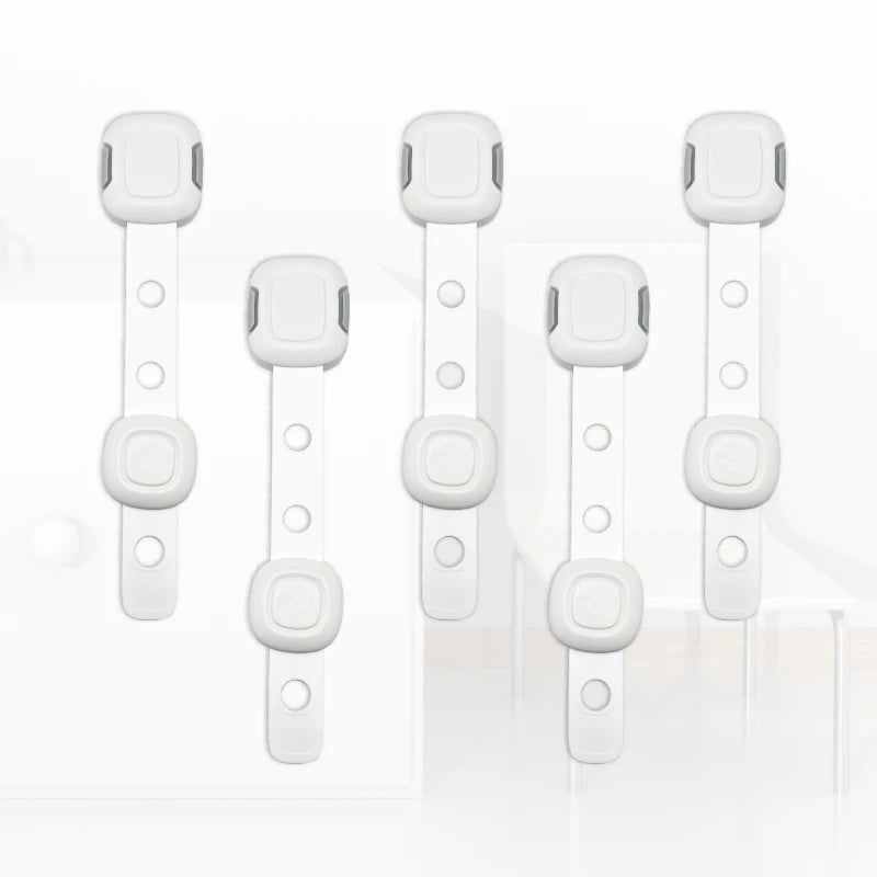 Prodigy LH09 3M Strong Adhesive Plastic Lock Child Safety Cabinet and Toilet Locks Adjustable Furniture Lock