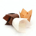Grease Proof 40gsm Tulip Baking Paper Cupcake Liners Double Sided Coated for Bread Muffins & Cupcakes Food Use