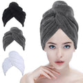 Quick Drying Microfiber Custom Hair Towel Wrapped Turban Dry Spa