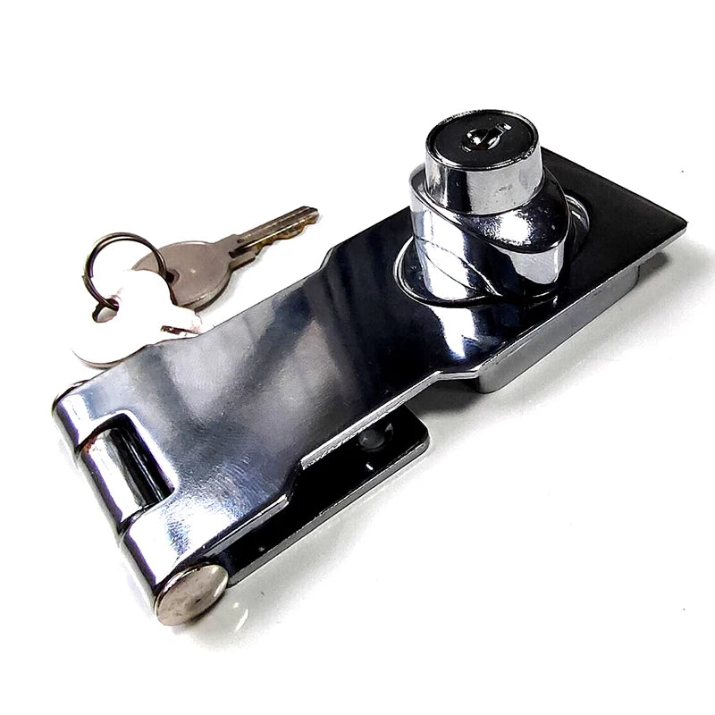 4 Inches Modern Furniture Door Lock Catch Bolt Clasp/latch Safety Lock Hasp Duty Staple Buckle for Kitchen & Bathroom
