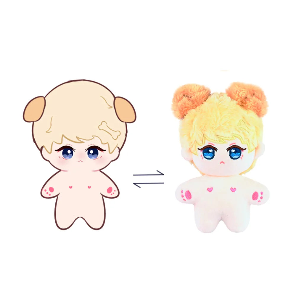 Kawaii Custom Kpop Star Cotton Doll Plush Toy OEM ODM Custom Hair Face Size Logo Fans Collection Stuffed Plush Doll