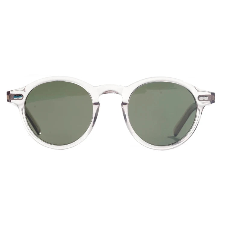 Finion Acetate Sunglasses Men Vintage Retro Sunglasses Retro Oval Sunglasses Brown
