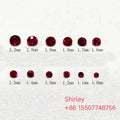 Ruby Colour Faceted Stone No Treated 1.0-2.0mm Price Carat Loose Stone Red Ruby Stone Natural Cut Polished