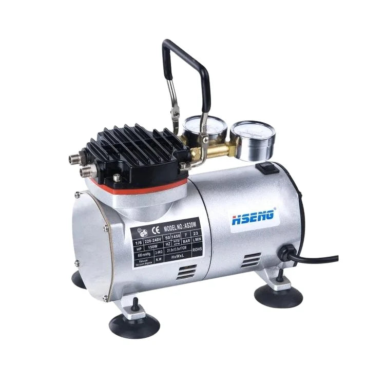 AS20 Aergrafo Vacuum Pump Airbrush Kit Hobby Mio Airbrush for Painting Cake Decorating Tool