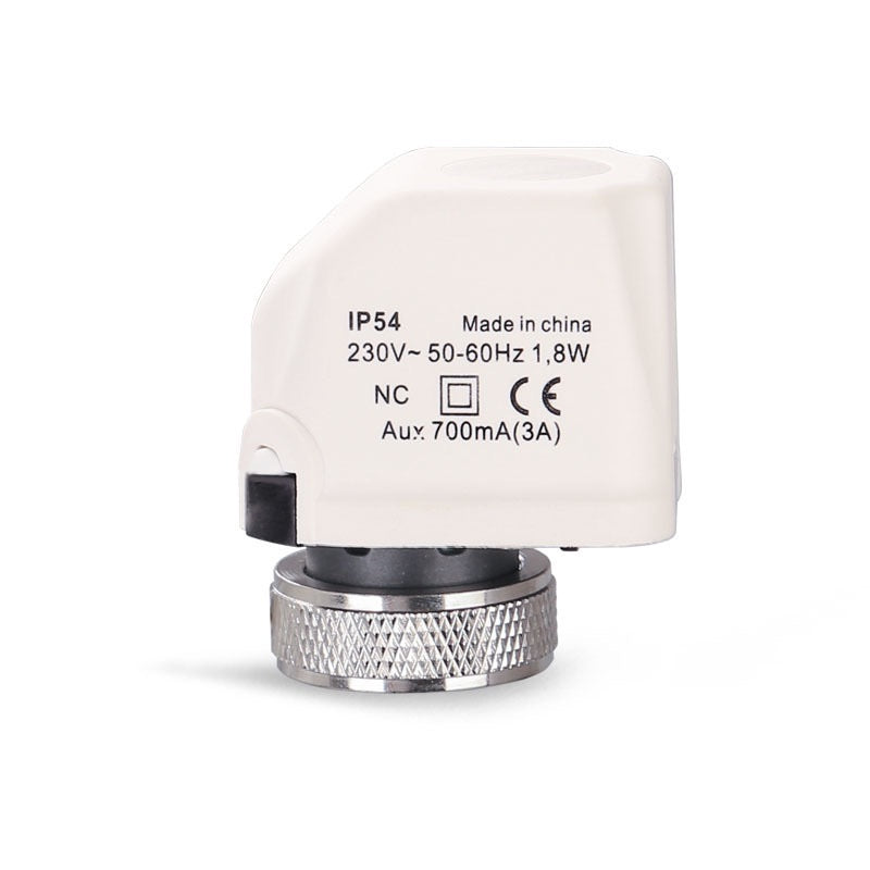 Ball Valve NC 230V 2-Wire Thermostat Floor Heating Valve Head 2W Normally Close 230V Electric Thermal Actuator IP54