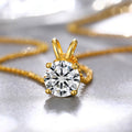 Hot Selling Fine Jewelry VVS Moissanite Pendant 925 Sterling Silver Women Engagement Solitaire Diamond Necklace