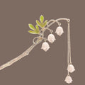 Ancient Campanula Flower Luxury Hair Stick for Women Chinese Style Crystal Wedding Bridal Hair Pin Pearl Tassel Clip