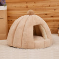 Washable Cat Tent Kennel Soft Foldable Dog Sleeping Pad Winter Nest Bed Sustainable Bentonite Removable Wool Silk Small Pets