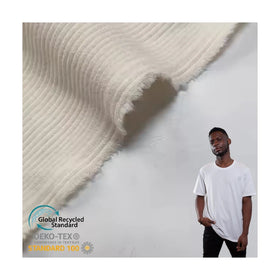 Soft Rib 29%polyester 47%Rayon 20%Nylon 4%spandex Knitted Ribbed Fabric with Pit Stripes for Clothing