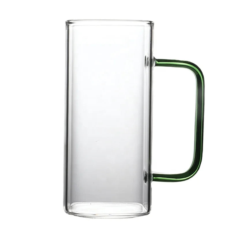 Madou 380ml Custom Logo Modern Summer Drinking Glass Cup High Borosilicate Square Shape for Juice Cold Drinks Drinkware