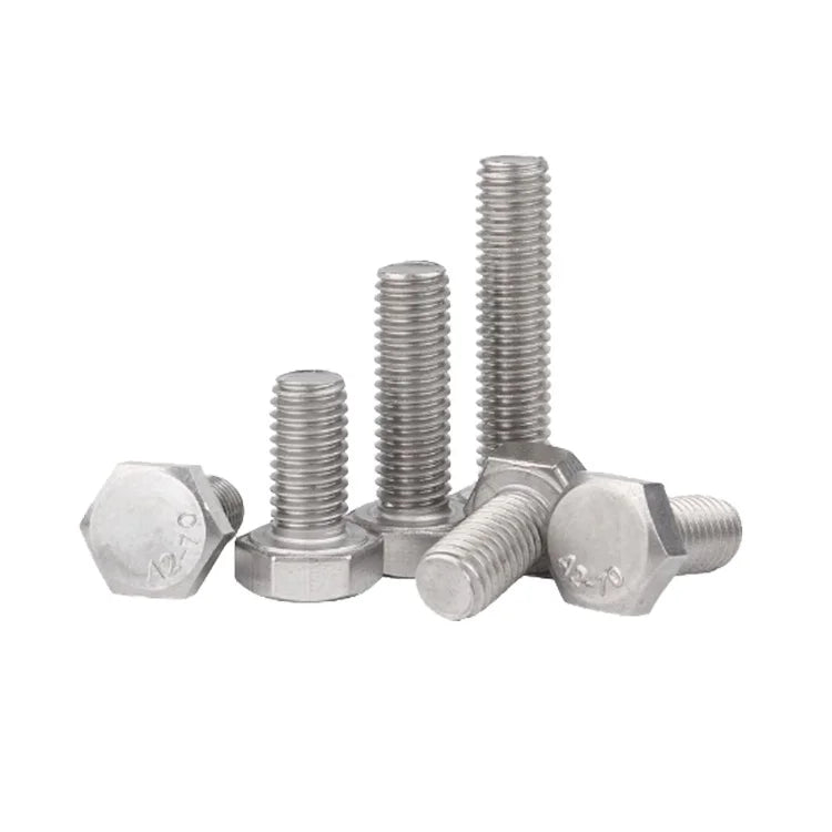 304 Stainless Steel External Hexagonal Screw Hexagon Cap Bolt Hexagonal Shape Screw 1/2-12