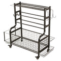 Multi-Functional Mobile Cart for Sports Fitness Equipment Storage Dumbbell Rack for Basketball and Yoga Gear