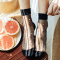 Elastic Fashion Lady Soft Short Socks Female Crystal Silk Ultrathin Sock Summer Sexy Lace Floral Mesh Women Girl Dots Socks