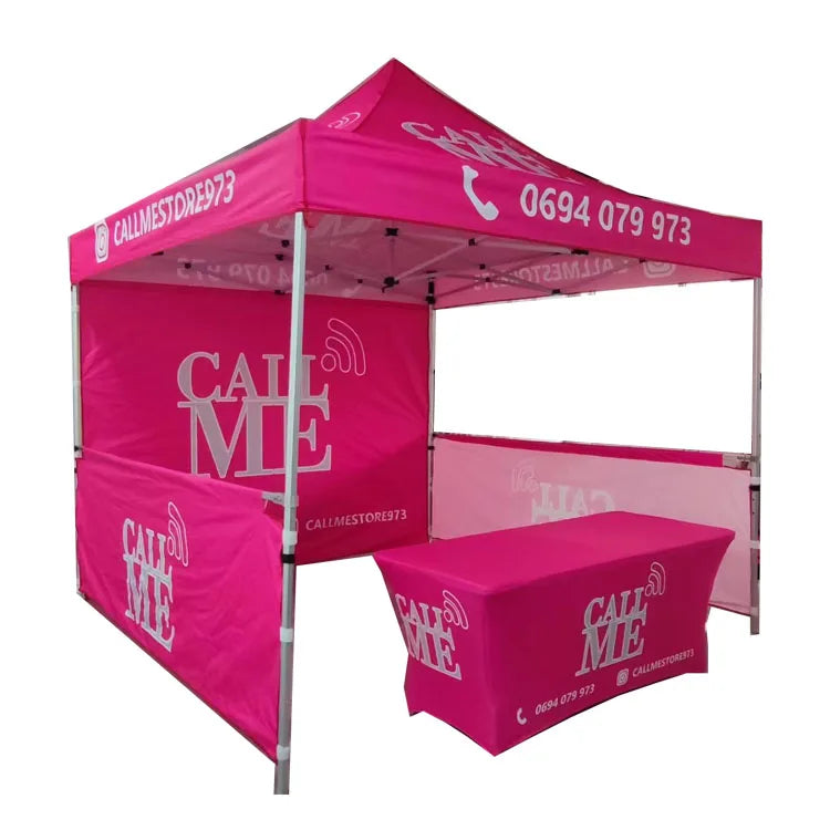 Trade Show Tents for Events Outdoor Folding Canopy Tent Promotional Custom Tent with logo 10 X 10 Aluminium Frame Free Design