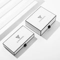 Custom Logo Drawer Box White Blocking Jewelry Box Graceful Bracelet Earring Necklace Ring Packaging Jewelry Box