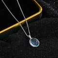 Elegant Handcrafted Aquamarine Crystal Necklace Exquisite Jewelry Piece Crafted with Precision