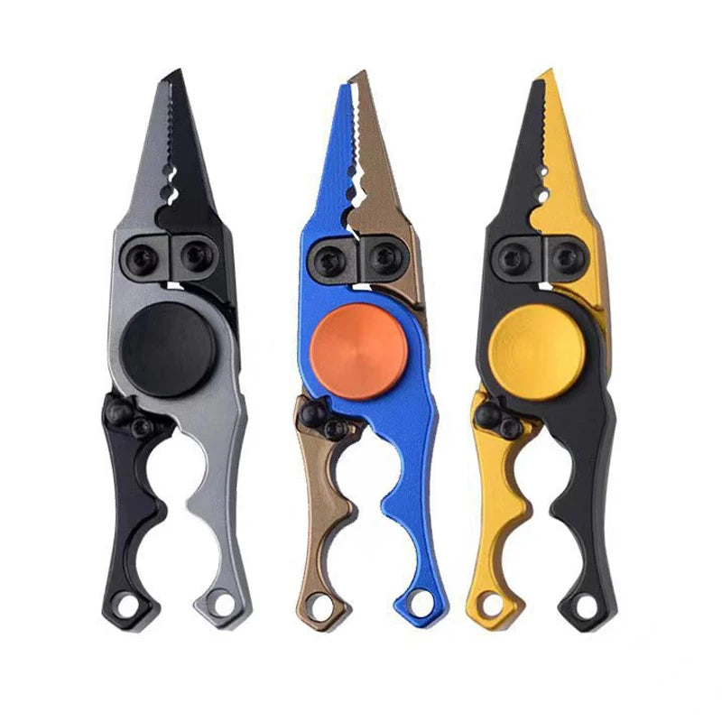 Mini Stainless Steel Fishing Pliers with Fish Line Cutter Scissors Accessory Tool for Remover Fish Hook
