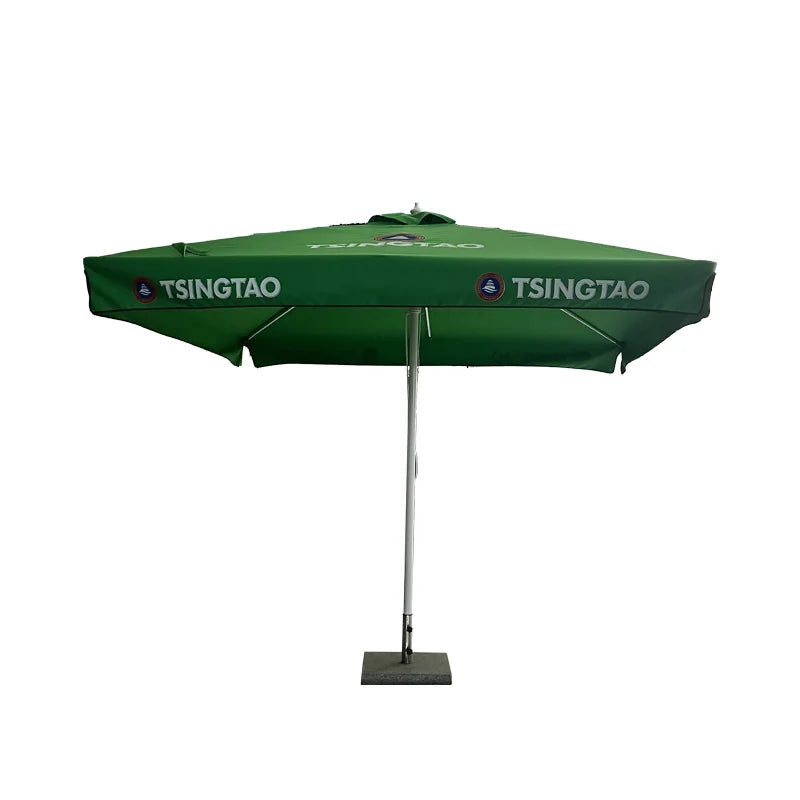 Ad Advertisement Garden Umbrella Luxury Beach Sunshade Furniture Canopy Patio Parasol Umbrella with Light 3x3 3m Round