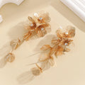 Hot Selling Waterfall Fish Tail Pattern Rose Earrings Fluttering in Spring Wedding Festival Beautiful Flower Earrings