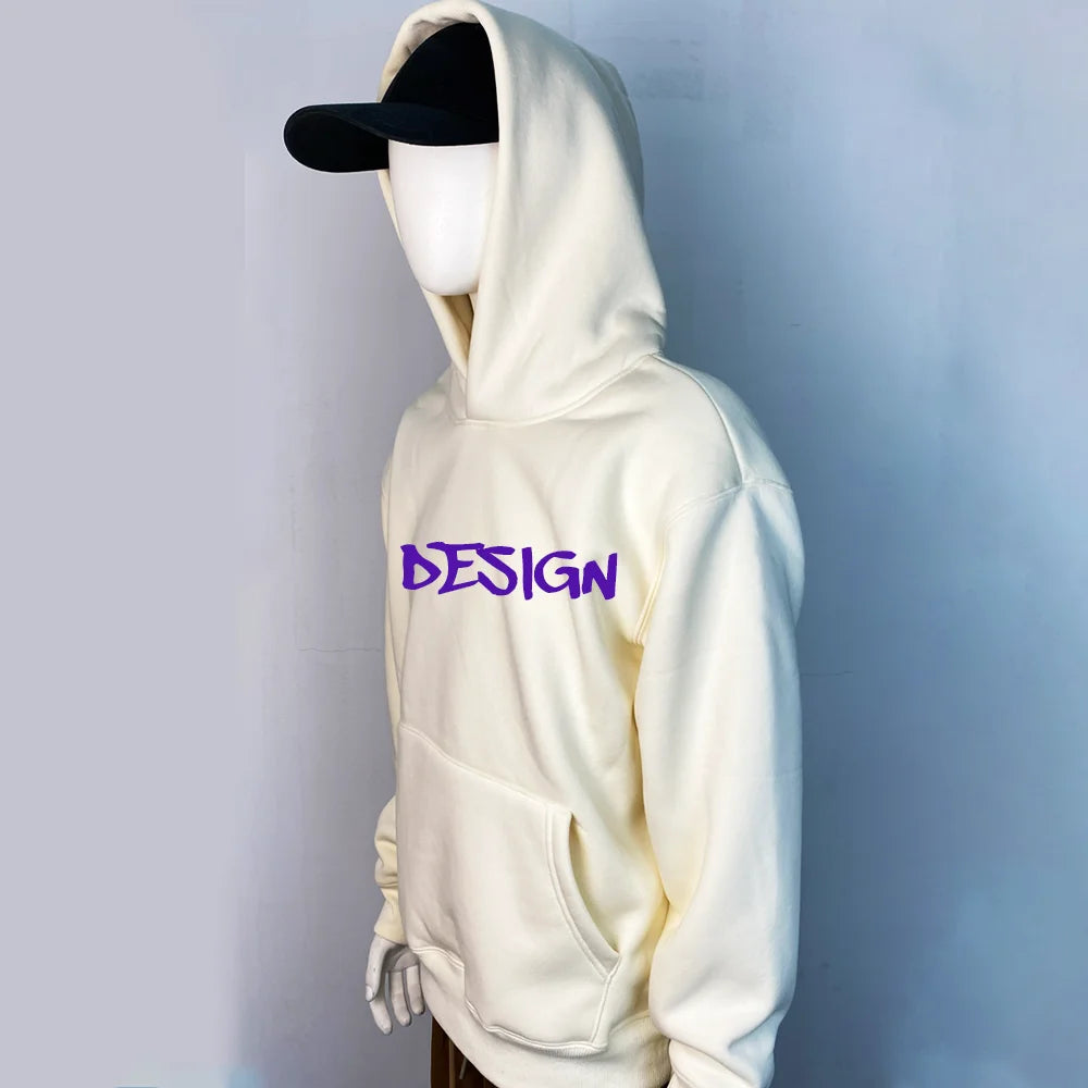Cotton Printed Customized Hoodie High Quality Printing Personalised Hoodies Men Heavyweight Oversized Plus Size Men's Hoodies