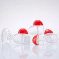 5ml ABS Transparent Lip Gloss Tube Unique Love Heart Shape for Beauty Makeup for Cosmetics and Lipstick