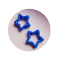 Colorful 26mm Hollow Star Resin Figurine Crafts Flatback Cabochon Ornament for Deco Parts Accessories
