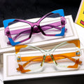 6148 Finewell Fashion Irregular Popular Eyeglasses Men Eyeglasses Frames Eyewear Vintage Oversized  Transparent Eyeglasses Frame