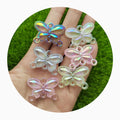 New Luminous Butterfly Cloud Jewelry  Connector Four Holes Glow in Dark Shine 3D Resin Pendants Bracelet Necklace Making