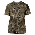 Fitspi 3d T-shirt Camouflage Animals Printed T Shirt Wholesale