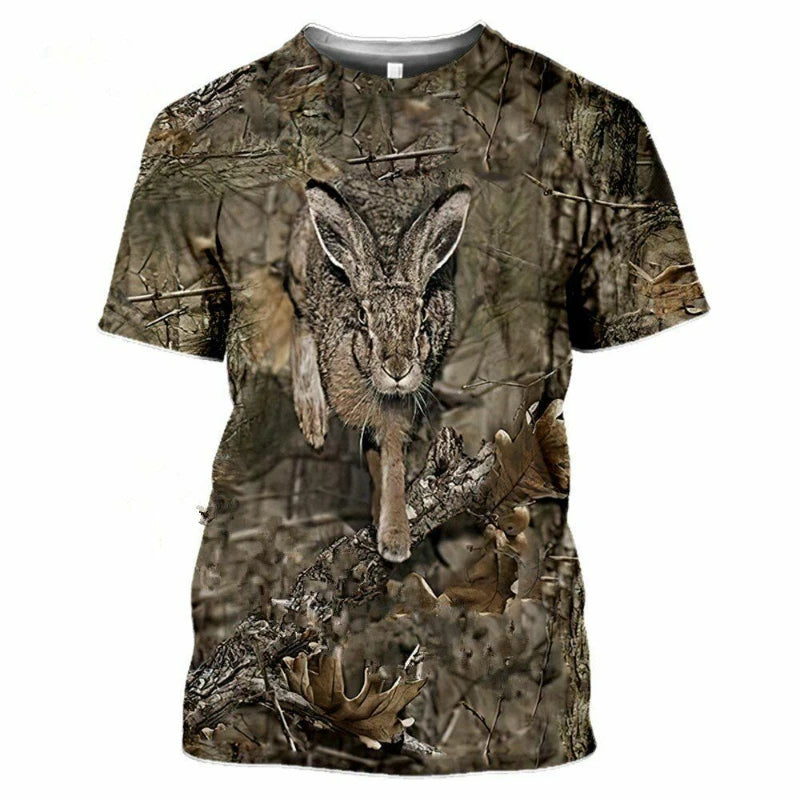 Fitspi 3d T-shirt Camouflage Animals Printed T Shirt Wholesale