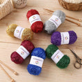 Best Selling Scrubbing Dishcloth Scrubby Yarn 100% Polyester Knitting Crochet Doll Hat Craft Eyelash Sparkle Dyed Sewing Weaving