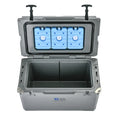 40QT LLDPE Insulated Waterproof Fish Cooler Box Rotomolded Outdoor Hard Ice Cooler for Food Use